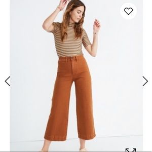 Madewell Emmett wise leg crop - Burnt sienna